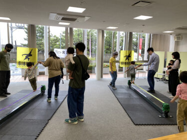 スラックライン体験@ちゅーピー住宅展示場